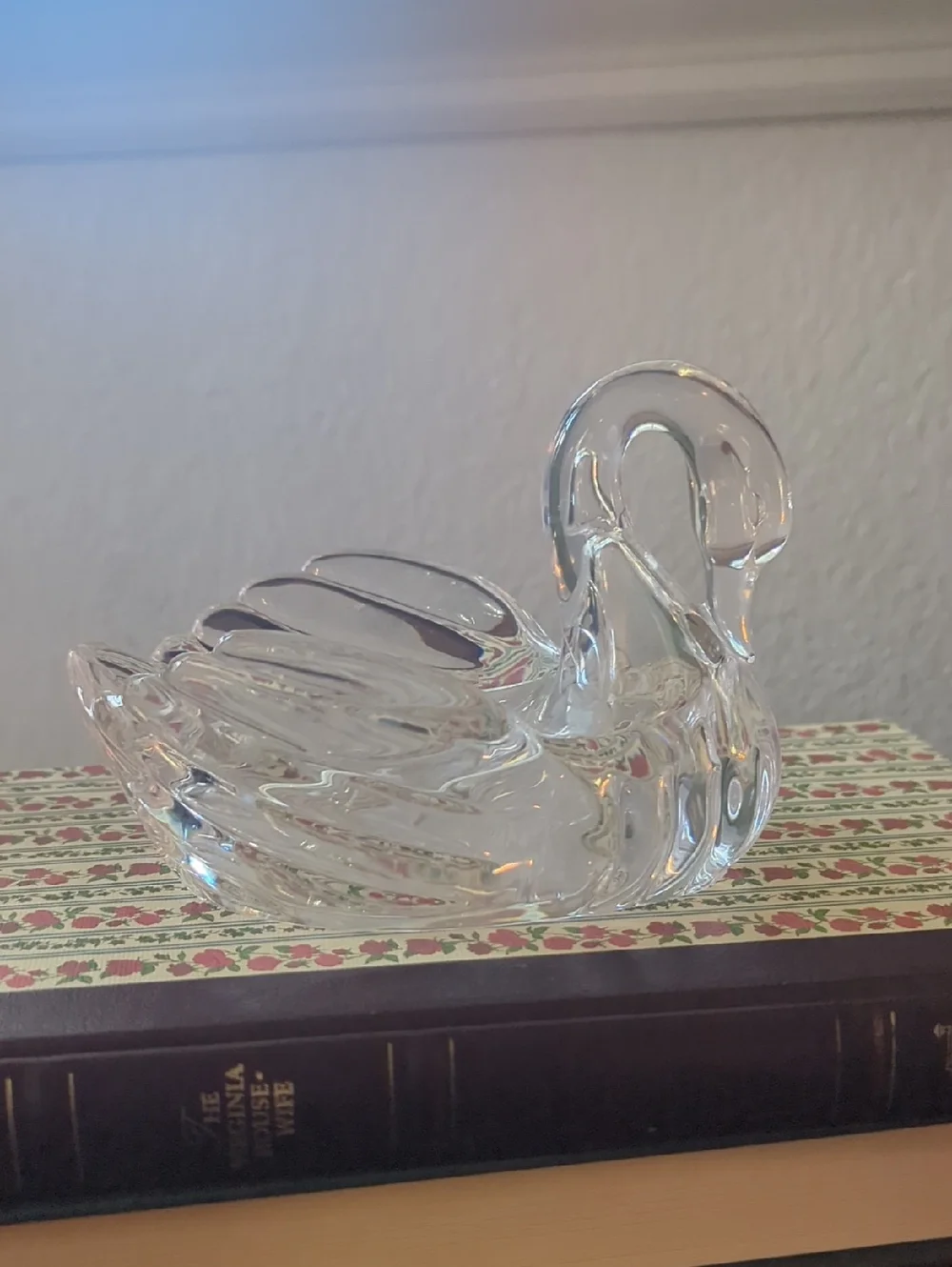 Vintage Acrylic Swan Soap Dish